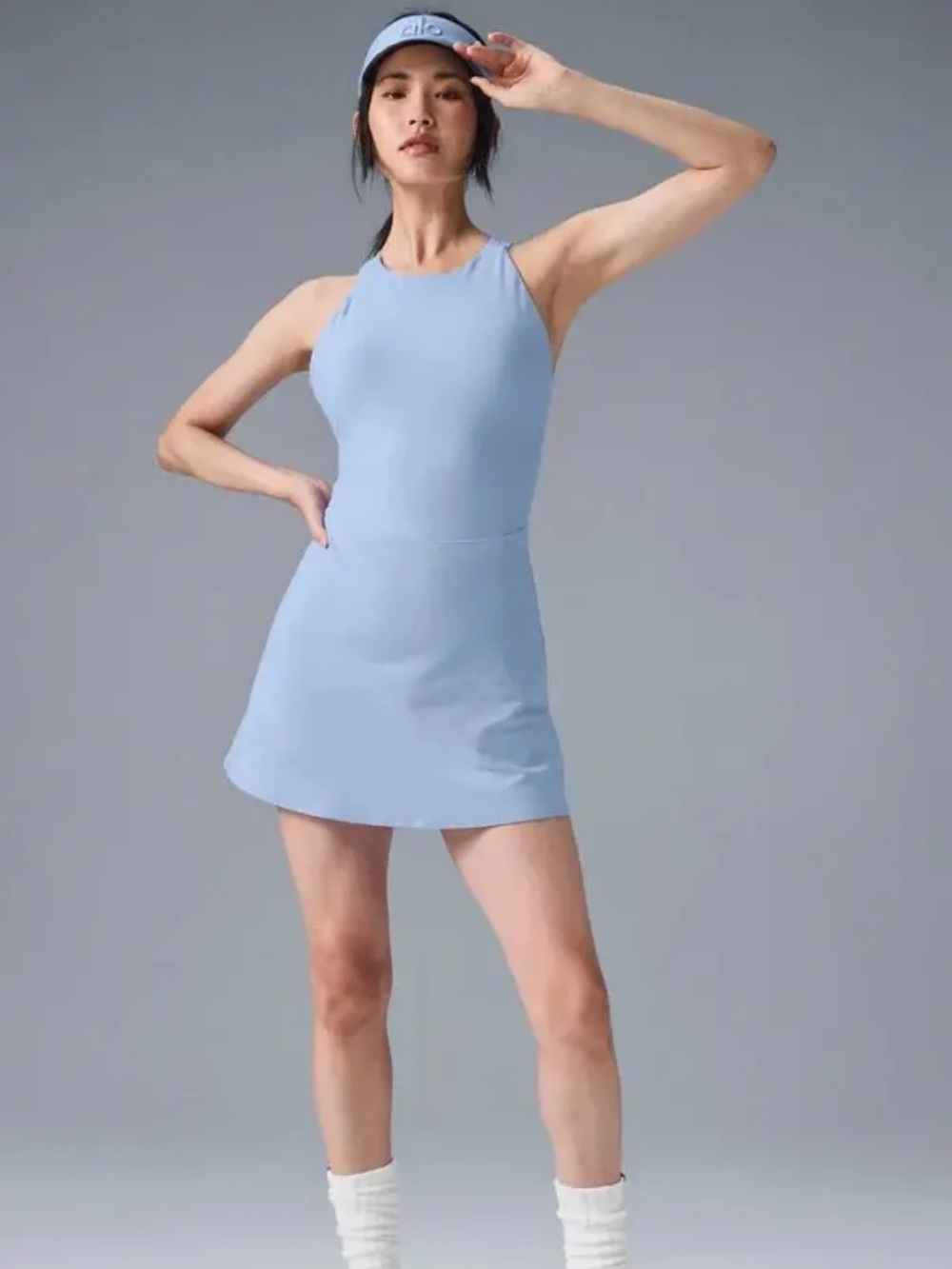 Alosoft Backspin Dress - Seashell Blue